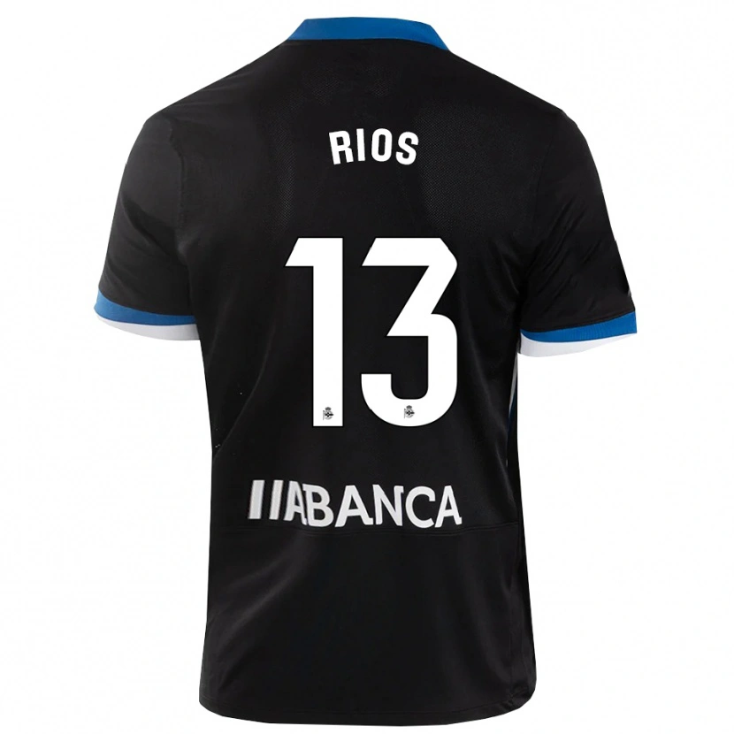 Danxen Dětské Hugo Rios #13 Černá Modrá Bílá Daleko Hráčské Dresy 2026/27 Dres