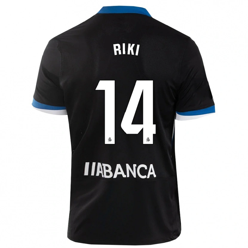 Danxen Dětské Riki Rodríguez #14 Černá Modrá Bílá Daleko Hráčské Dresy 2026/27 Dres