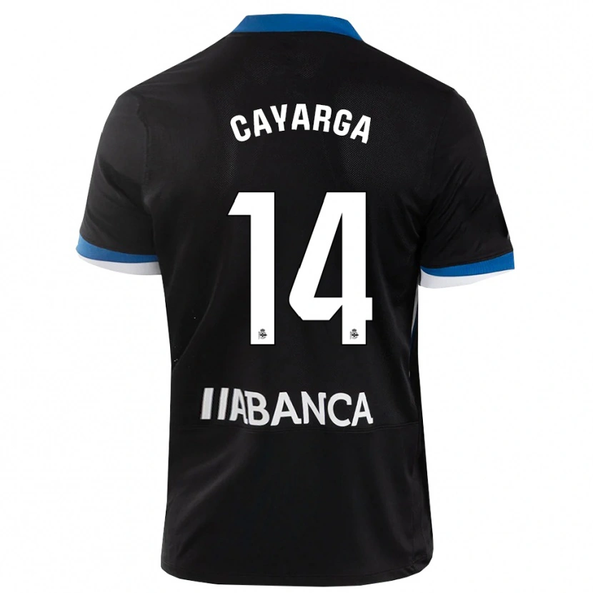 Danxen Dětské Berto Cayarga #14 Černá Modrá Bílá Daleko Hráčské Dresy 2026/27 Dres