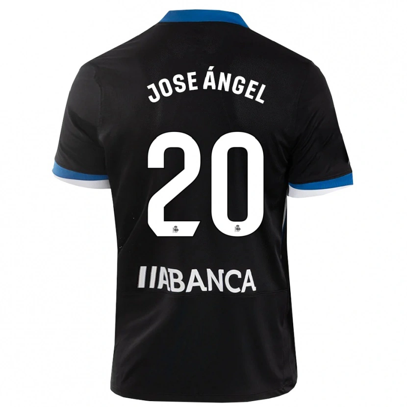 Danxen Dětské José Ángel Jurado #20 Černá Modrá Bílá Daleko Hráčské Dresy 2026/27 Dres
