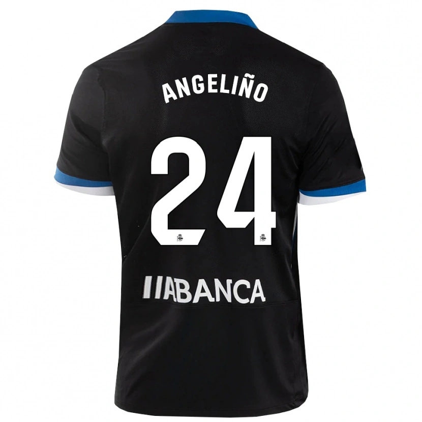 Danxen Dětské Angeliño #24 Černá Modrá Bílá Daleko Hráčské Dresy 2026/27 Dres