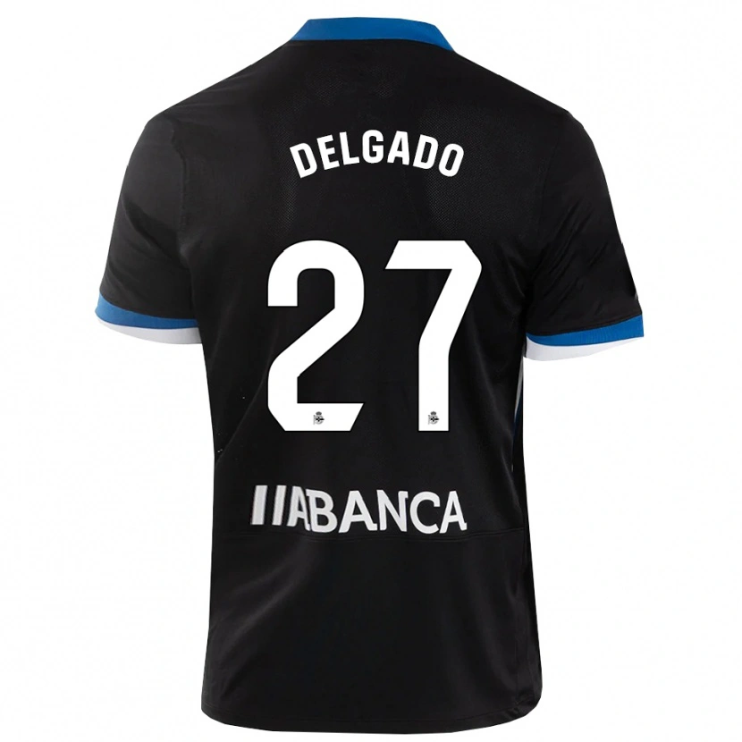 Danxen Dětské Álex Delgado #27 Černá Modrá Bílá Daleko Hráčské Dresy 2026/27 Dres