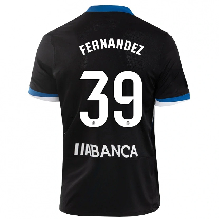 Danxen Dětské David Fernández #39 Černá Modrá Bílá Daleko Hráčské Dresy 2026/27 Dres