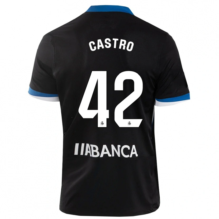 Danxen Dětské Lucas Castro #42 Černá Modrá Bílá Daleko Hráčské Dresy 2026/27 Dres
