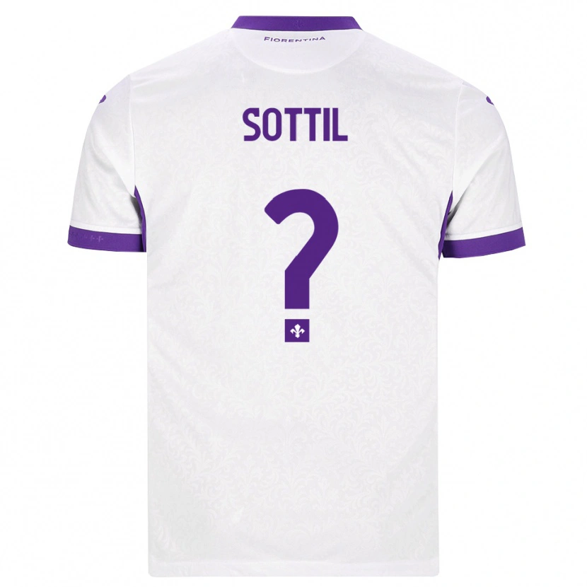 Danxen Dětské Riccardo Sottil #0 Bílá Fialová Daleko Hráčské Dresy 2026/27 Dres
