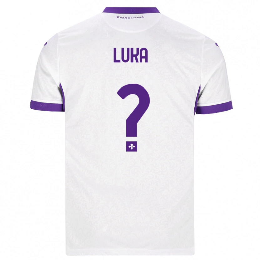Danxen Dětské Majkol Luka #0 Bílá Fialová Daleko Hráčské Dresy 2026/27 Dres