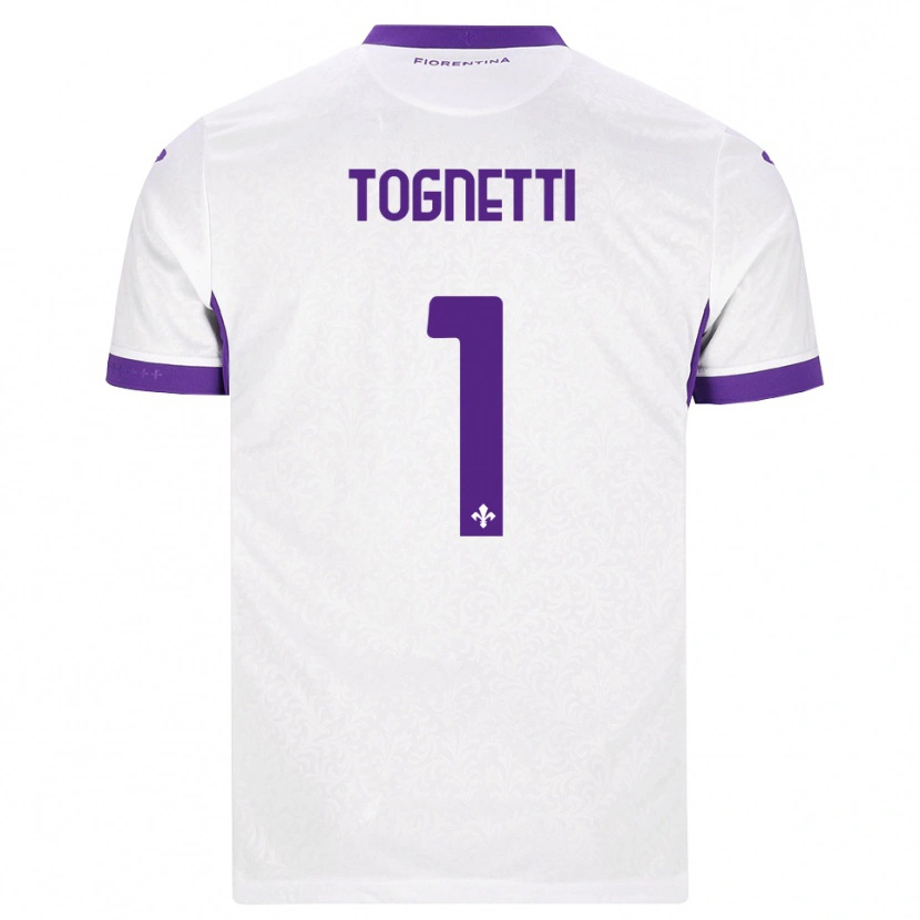 Danxen Dětské Laerte Tognetti #1 Bílá Fialová Daleko Hráčské Dresy 2026/27 Dres