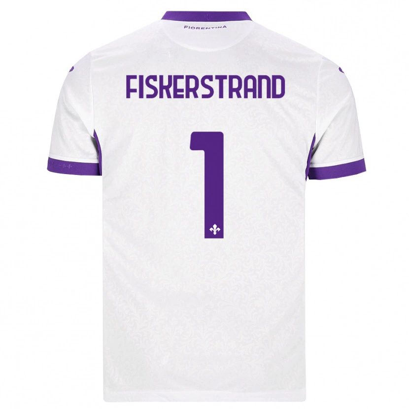 Danxen Dětské Cecilie Fiskerstrand #1 Bílá Fialová Daleko Hráčské Dresy 2026/27 Dres