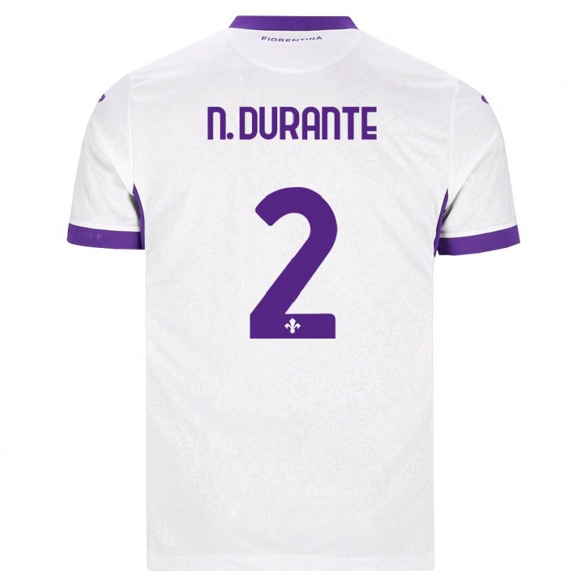 Danxen Dětské Nicholas Durante #2 Bílá Fialová Daleko Hráčské Dresy 2026/27 Dres