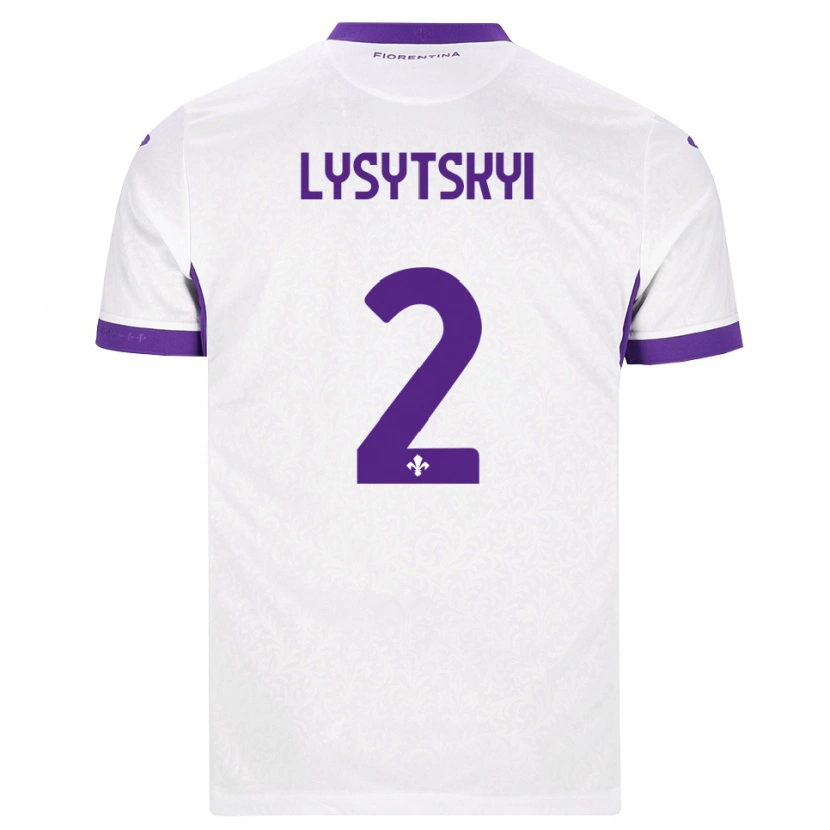 Danxen Dětské Andriy Lysytskyi #2 Bílá Fialová Daleko Hráčské Dresy 2026/27 Dres