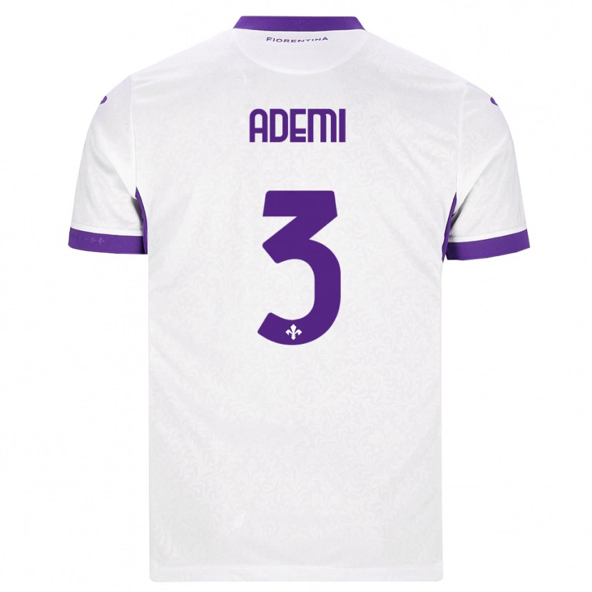 Danxen Dětské Arnis Ademi #3 Bílá Fialová Daleko Hráčské Dresy 2026/27 Dres