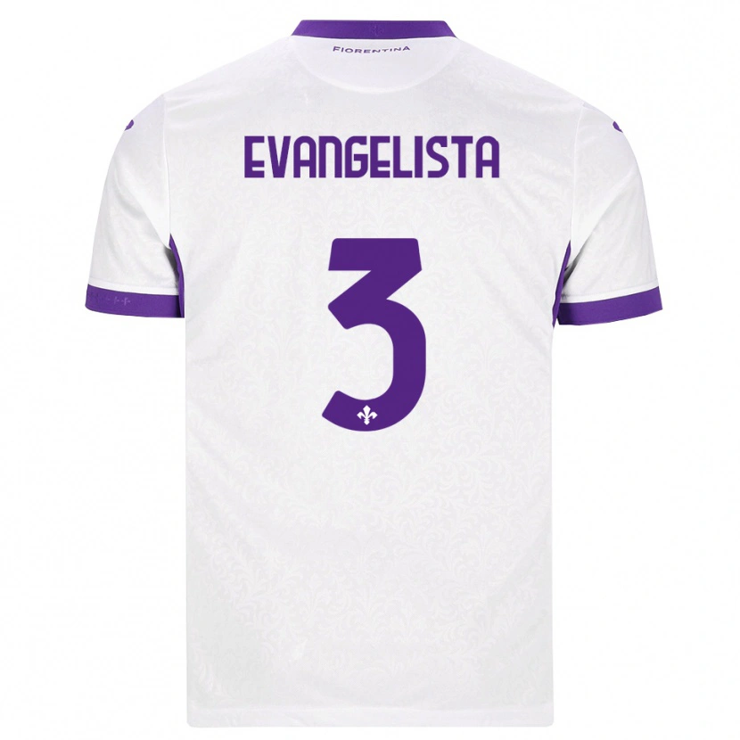 Danxen Dětské Carlo Evangelista #3 Bílá Fialová Daleko Hráčské Dresy 2026/27 Dres