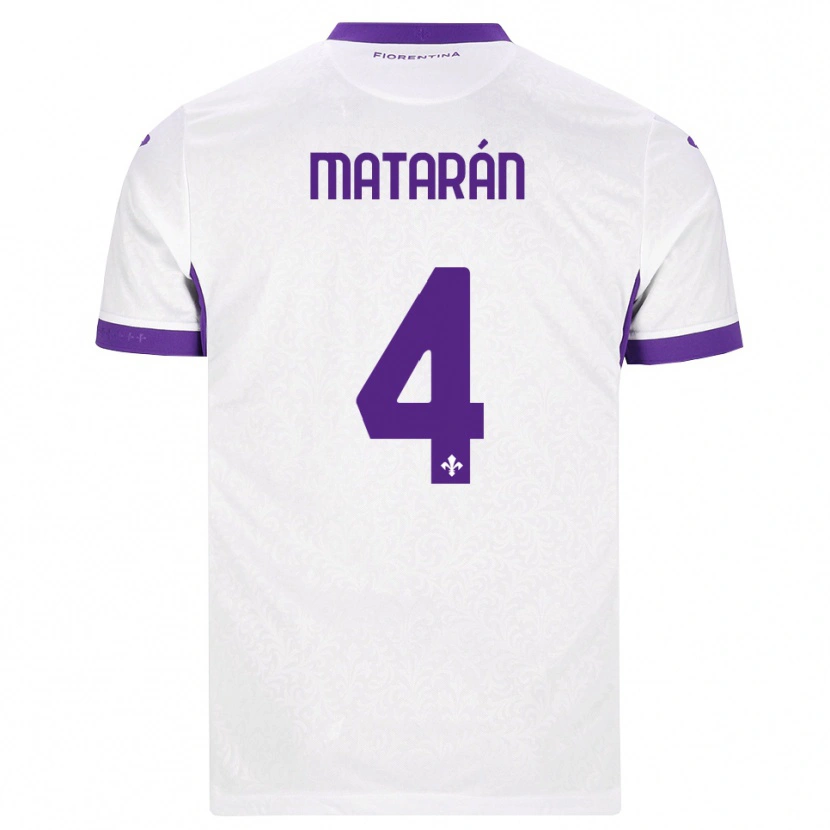 Danxen Dětské Federico Matarán #4 Bílá Fialová Daleko Hráčské Dresy 2026/27 Dres