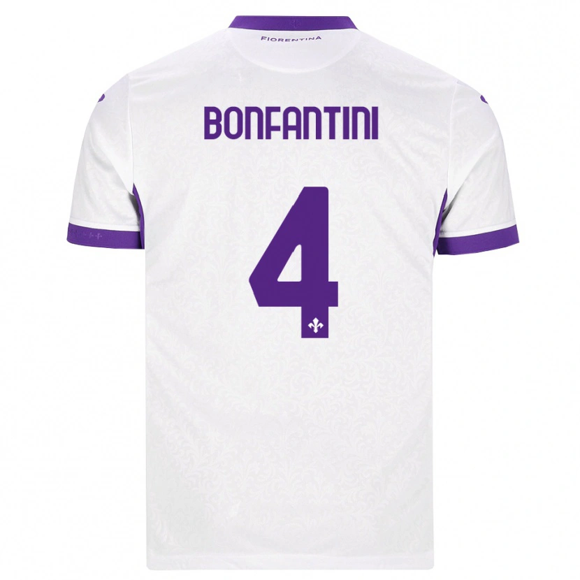Danxen Dětské Agnese Bonfantini #4 Bílá Fialová Daleko Hráčské Dresy 2026/27 Dres
