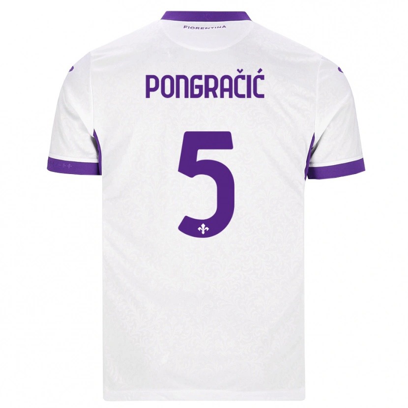Danxen Dětské Marin Pongracic #5 Bílá Fialová Daleko Hráčské Dresy 2026/27 Dres