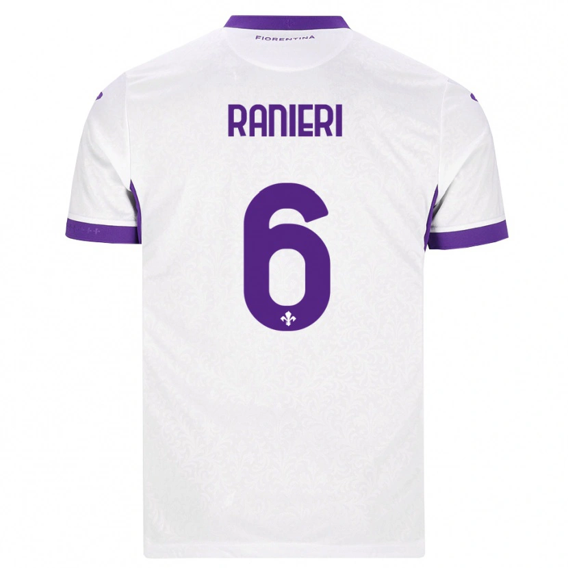 Danxen Dětské Luca Ranieri #6 Bílá Fialová Daleko Hráčské Dresy 2026/27 Dres