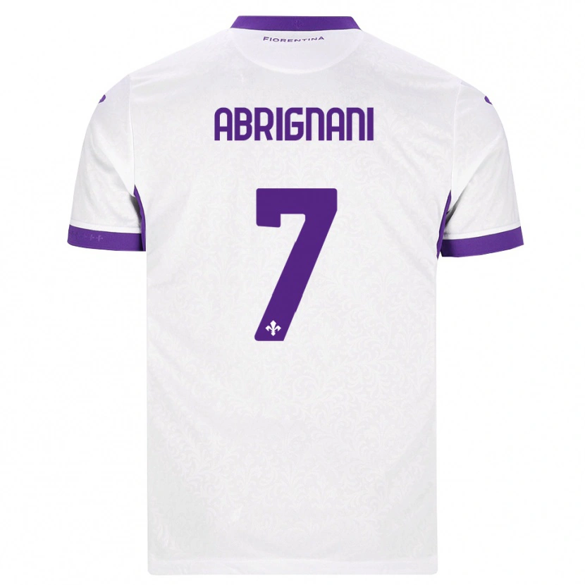 Danxen Dětské Filippo Abrignani #7 Bílá Fialová Daleko Hráčské Dresy 2026/27 Dres