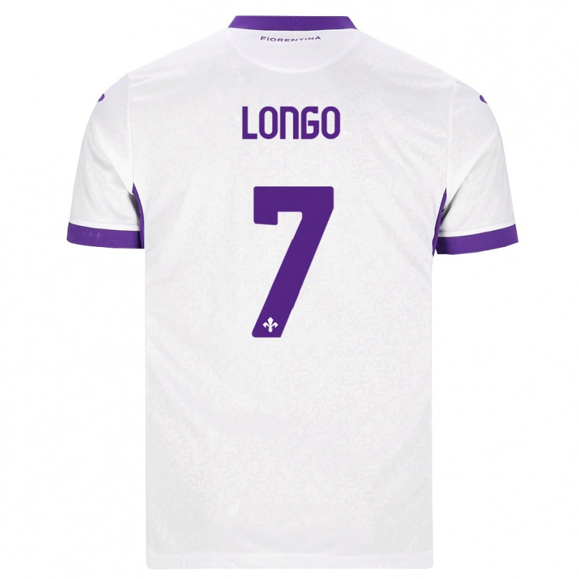 Danxen Dětské Miriam Longo #7 Bílá Fialová Daleko Hráčské Dresy 2026/27 Dres