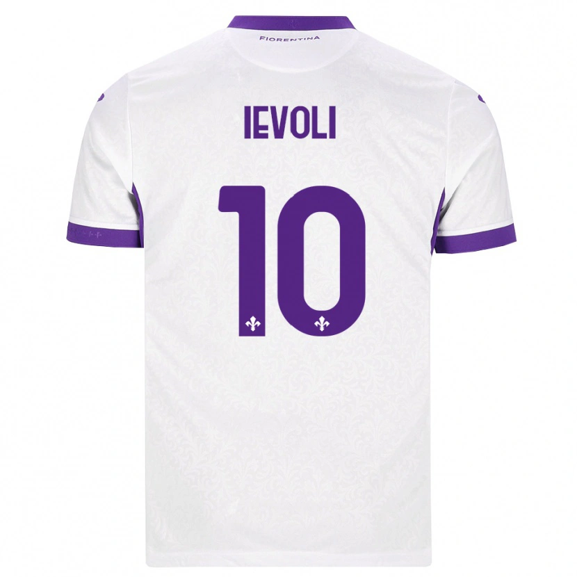 Danxen Dětské Mattia Ievoli #10 Bílá Fialová Daleko Hráčské Dresy 2026/27 Dres