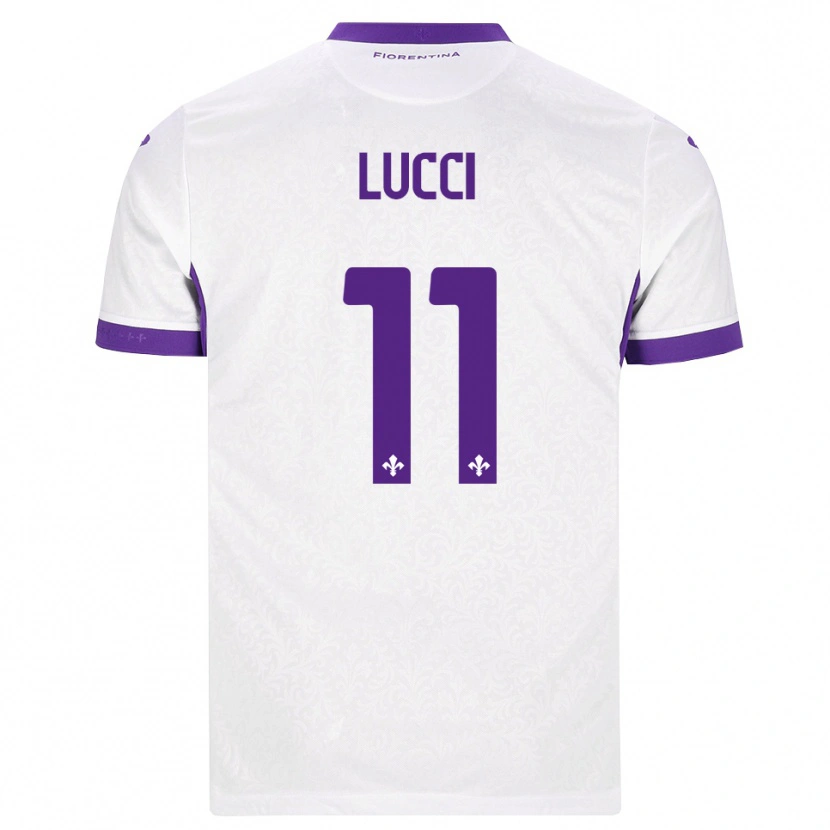 Danxen Dětské Leonardo Lucci #11 Bílá Fialová Daleko Hráčské Dresy 2026/27 Dres
