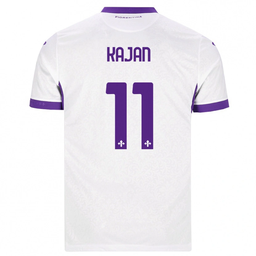 Danxen Dětské Zsanett Kaján #11 Bílá Fialová Daleko Hráčské Dresy 2026/27 Dres