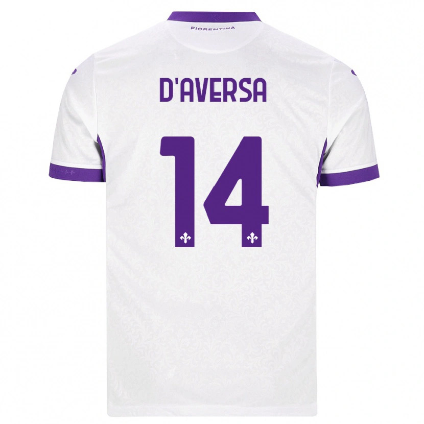 Danxen Dětské Simone D'aversa #14 Bílá Fialová Daleko Hráčské Dresy 2026/27 Dres