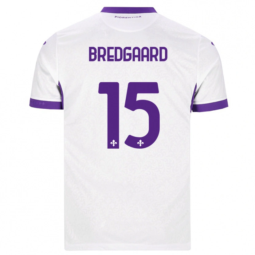 Danxen Dětské Sofie Bredgaard #15 Bílá Fialová Daleko Hráčské Dresy 2026/27 Dres