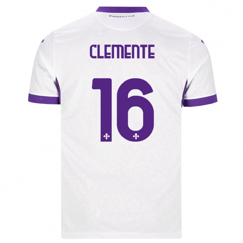Danxen Dětské Raffaele Clemente #16 Bílá Fialová Daleko Hráčské Dresy 2026/27 Dres