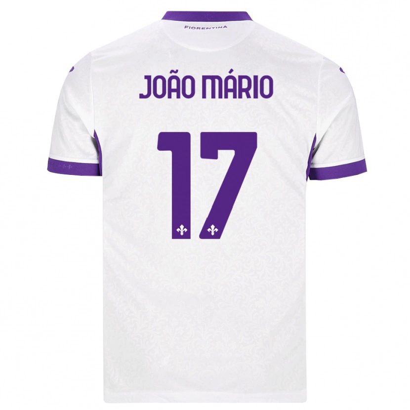 Danxen Dětské João Mário #17 Bílá Fialová Daleko Hráčské Dresy 2026/27 Dres