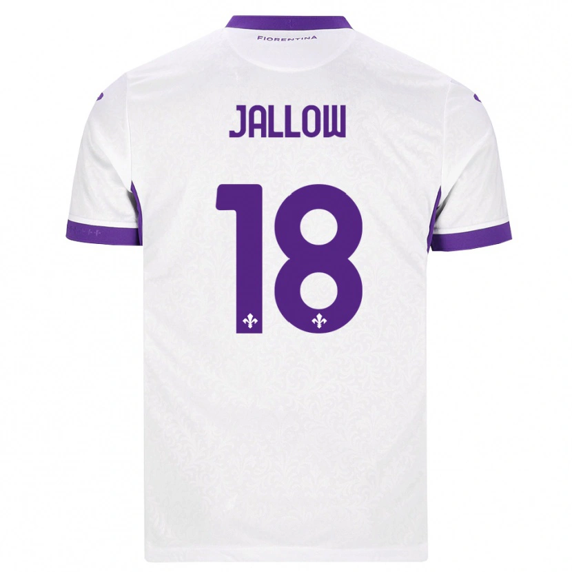Danxen Dětské Sulayman Jallow #18 Bílá Fialová Daleko Hráčské Dresy 2026/27 Dres
