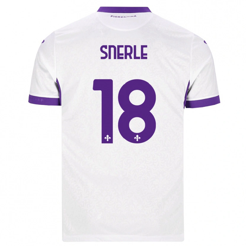 Danxen Dětské Emma Strøm Snerle #18 Bílá Fialová Daleko Hráčské Dresy 2026/27 Dres