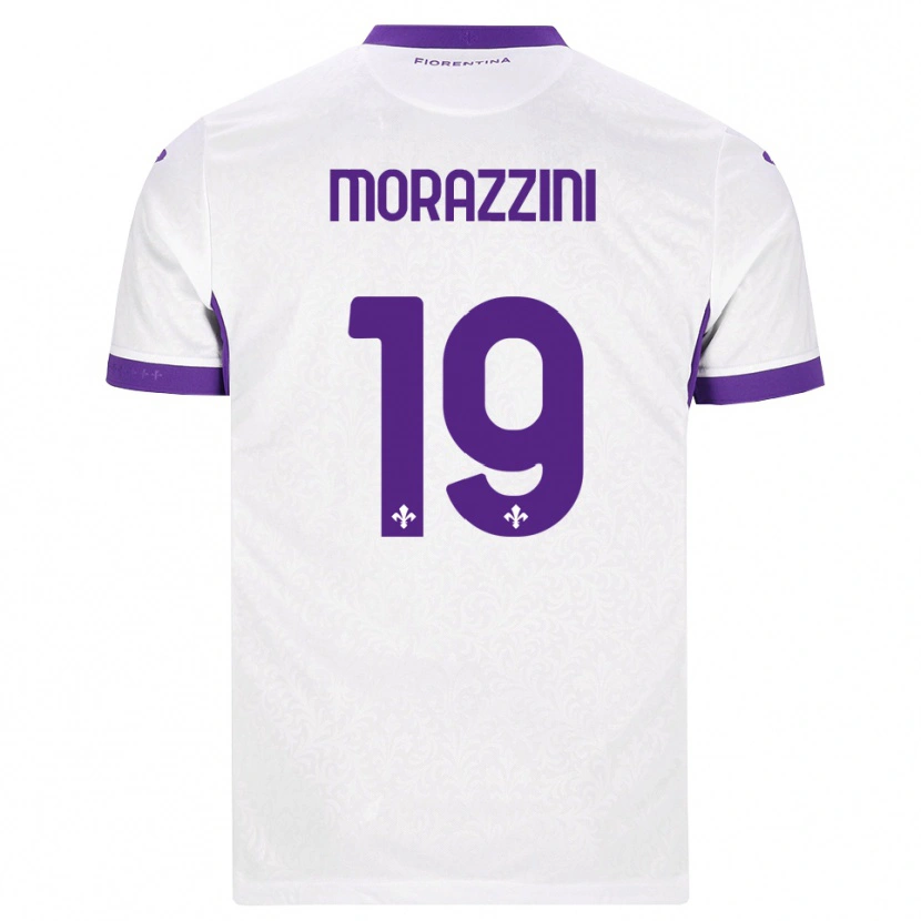 Danxen Dětské Luigi Morazzini #19 Bílá Fialová Daleko Hráčské Dresy 2026/27 Dres