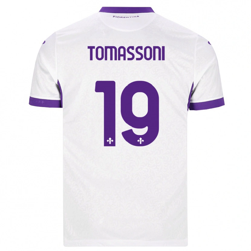 Danxen Dětské Emma Tomassoni #19 Bílá Fialová Daleko Hráčské Dresy 2026/27 Dres