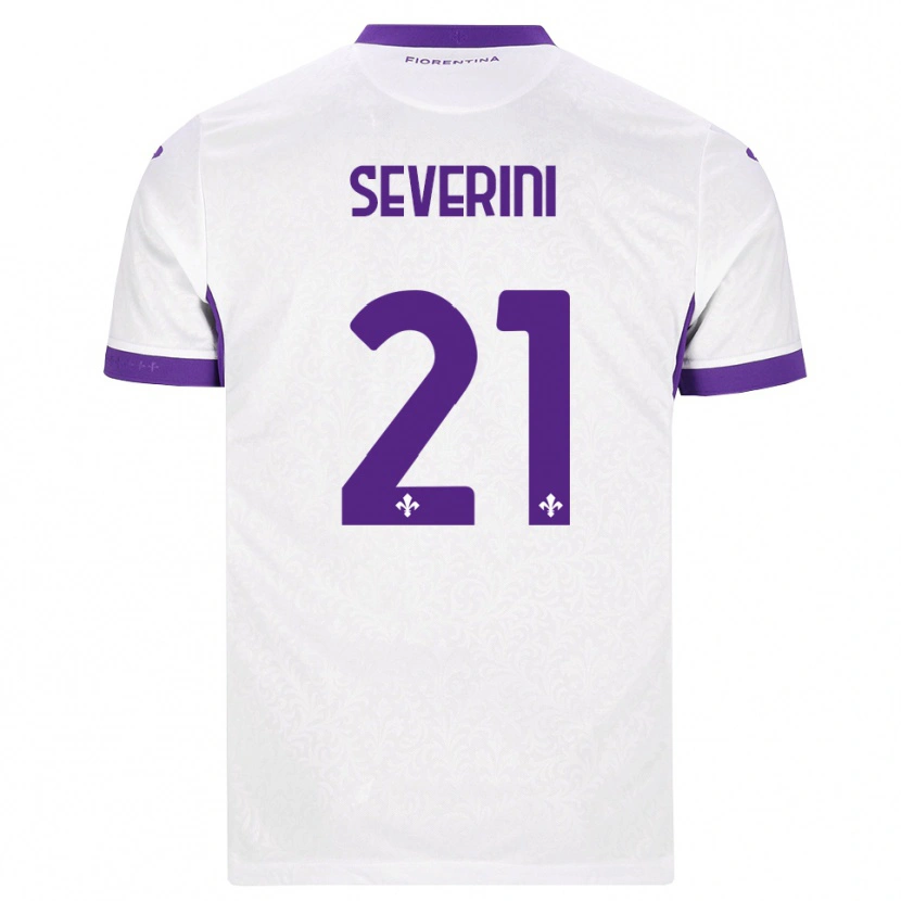 Danxen Dětské Emma Severini #21 Bílá Fialová Daleko Hráčské Dresy 2026/27 Dres
