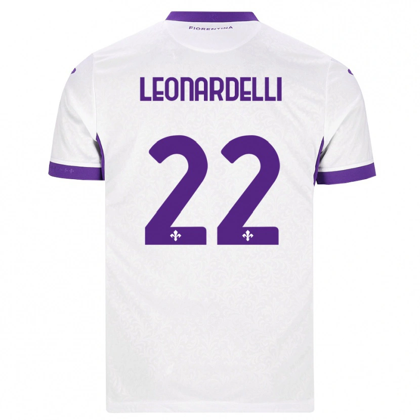 Danxen Dětské Pietro Leonardelli #22 Bílá Fialová Daleko Hráčské Dresy 2026/27 Dres