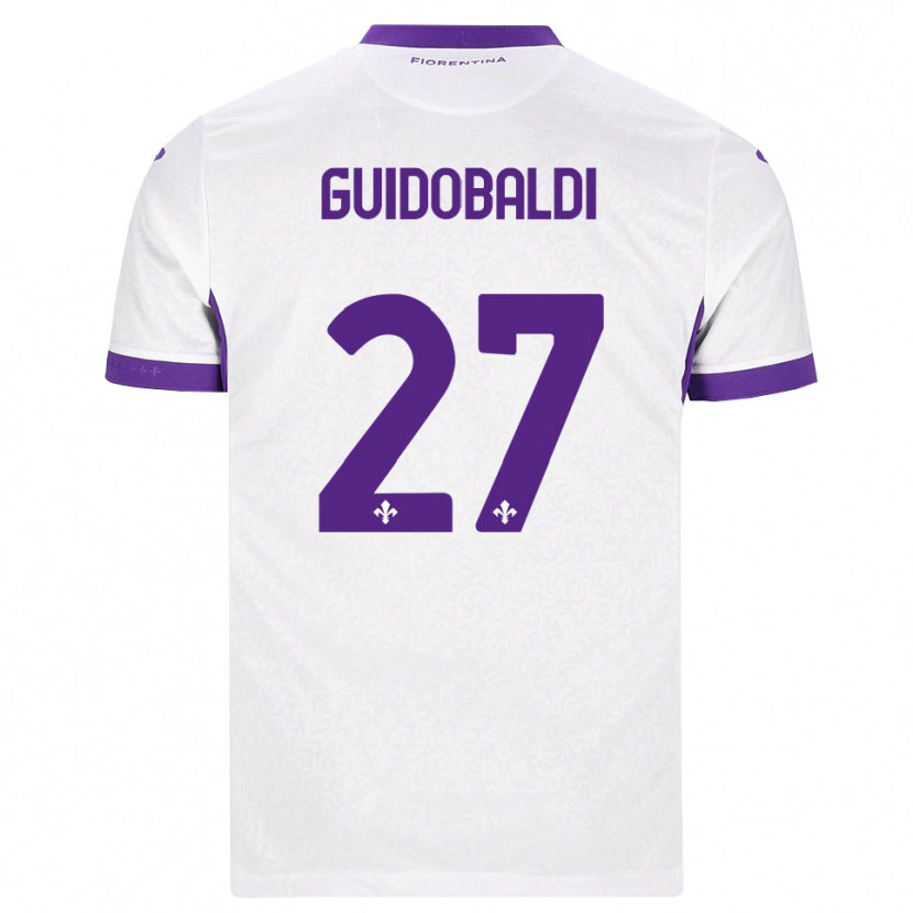 Danxen Dětské Filippo Guidobaldi #27 Bílá Fialová Daleko Hráčské Dresy 2026/27 Dres