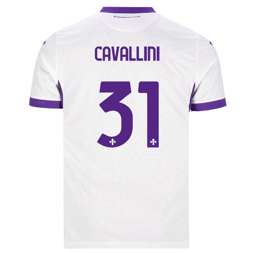 Danxen Dětské Aurora Cavallini #31 Bílá Fialová Daleko Hráčské Dresy 2026/27 Dres