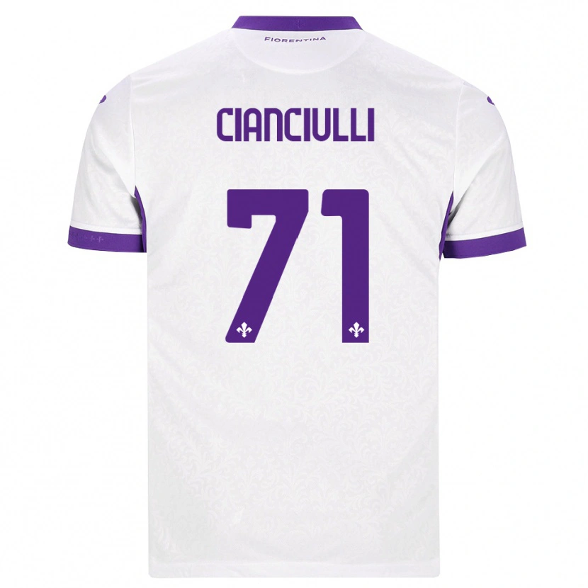 Danxen Dětské Salvatore Cianciulli #71 Bílá Fialová Daleko Hráčské Dresy 2026/27 Dres