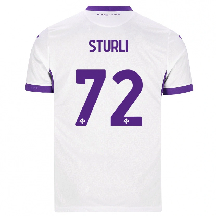 Danxen Dětské Edoardo Sturli #72 Bílá Fialová Daleko Hráčské Dresy 2026/27 Dres