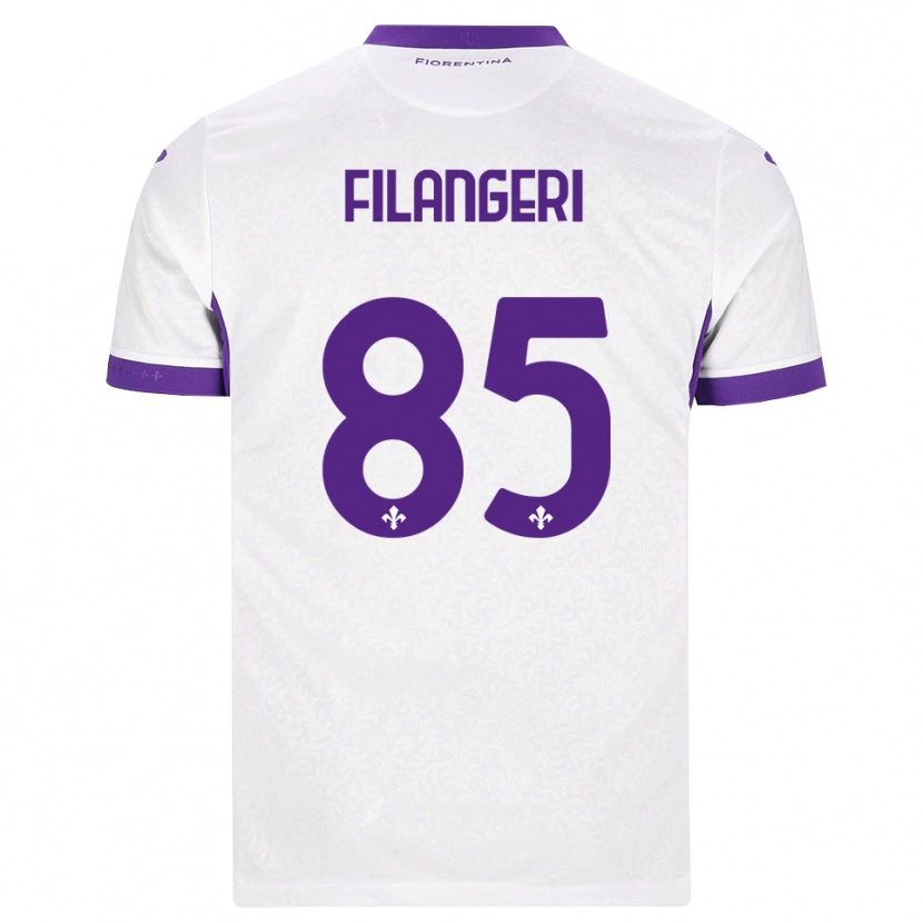 Danxen Dětské Maria Luisa Filangeri #85 Bílá Fialová Daleko Hráčské Dresy 2026/27 Dres
