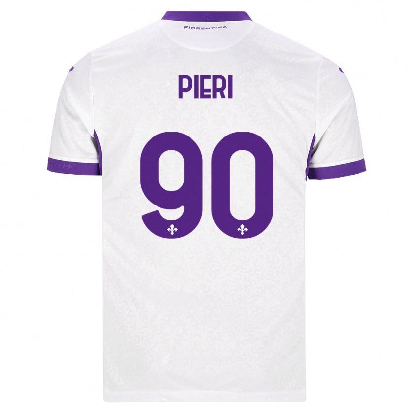 Danxen Dětské Arianna Pieri #90 Bílá Fialová Daleko Hráčské Dresy 2026/27 Dres
