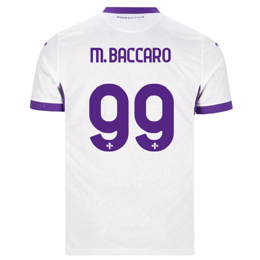 Danxen Dětské Giulia Maria Baccaro #99 Bílá Fialová Daleko Hráčské Dresy 2026/27 Dres