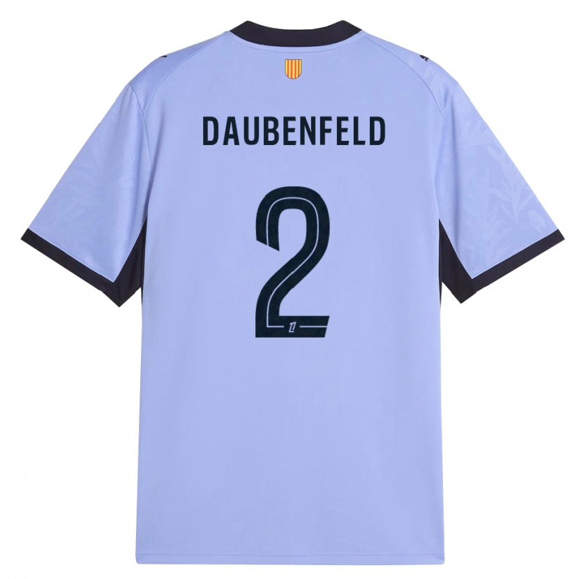Danxen Dětské Lucas Daubenfeld #2 Levandulová Černá Třetí Hráčské Dresy 2026/27 Dres