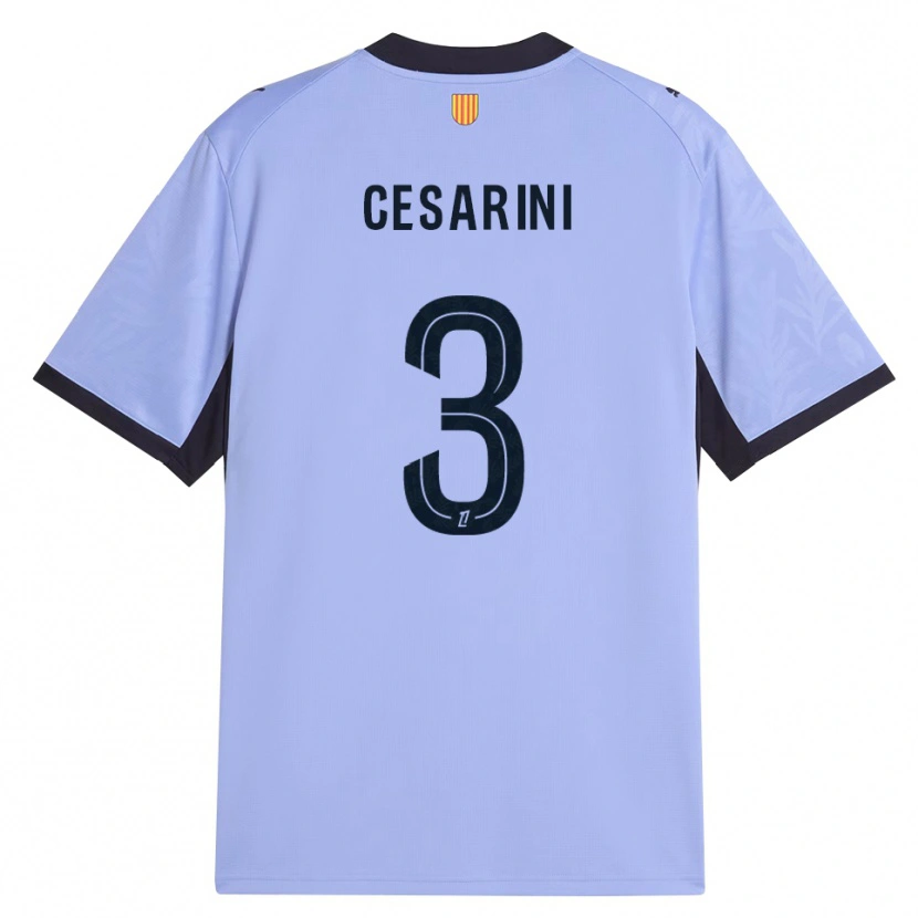 Danxen Dětské Gaëtan Cesarini #3 Levandulová Černá Třetí Hráčské Dresy 2026/27 Dres