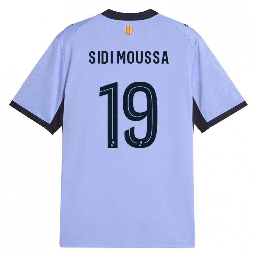 Danxen Dětské Salima Sidi Moussa #19 Levandulová Černá Třetí Hráčské Dresy 2026/27 Dres