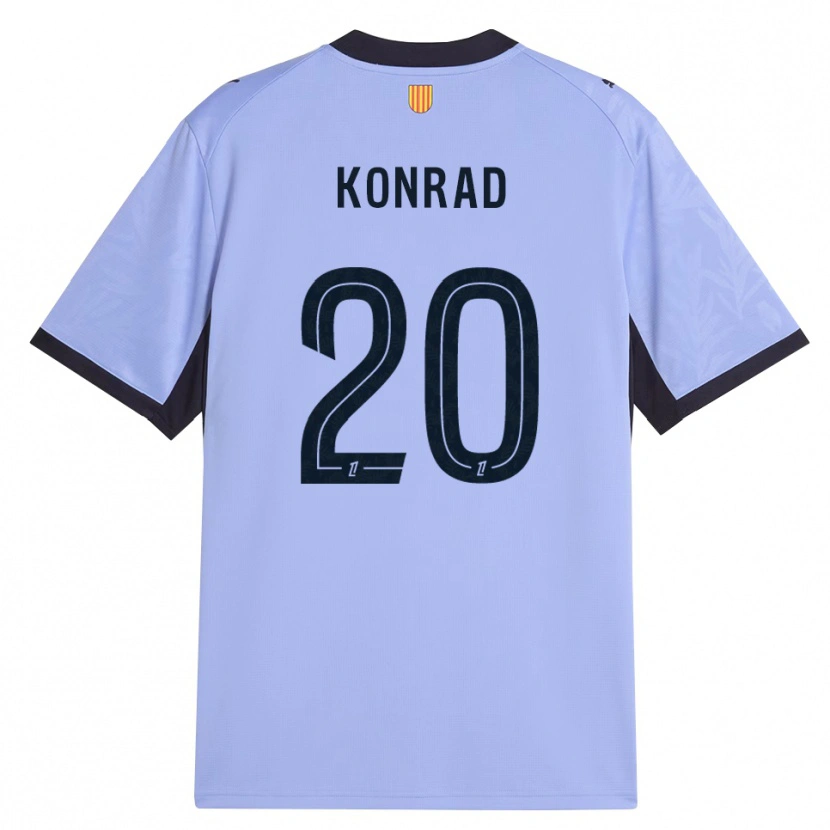 Danxen Dětské Konrad De La Fuente #20 Levandulová Černá Třetí Hráčské Dresy 2026/27 Dres