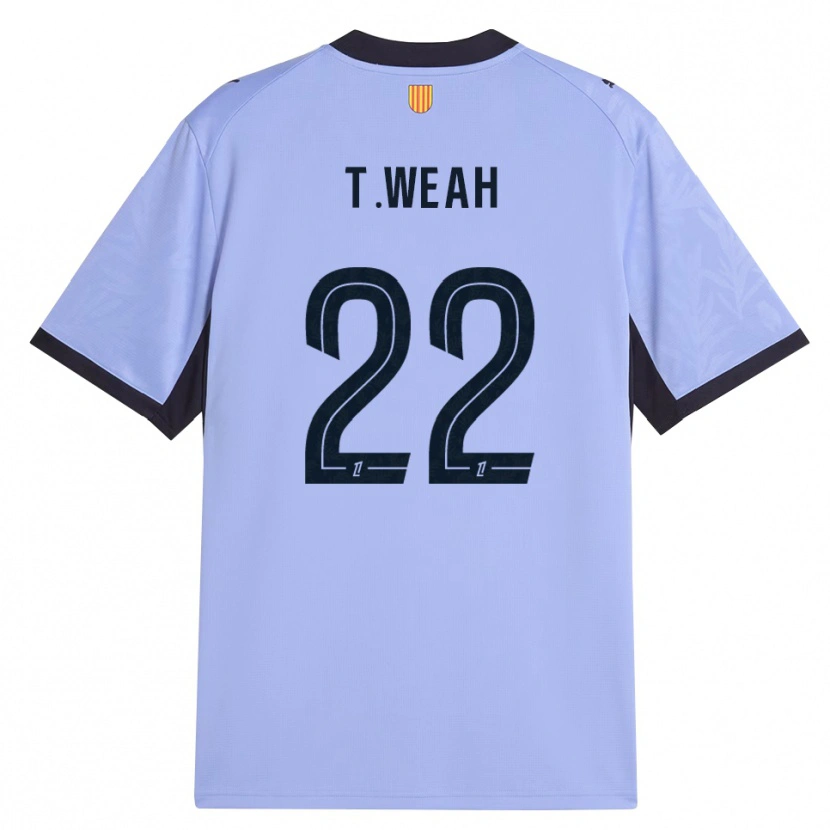 Danxen Dětské Timothy Weah #22 Levandulová Černá Třetí Hráčské Dresy 2026/27 Dres