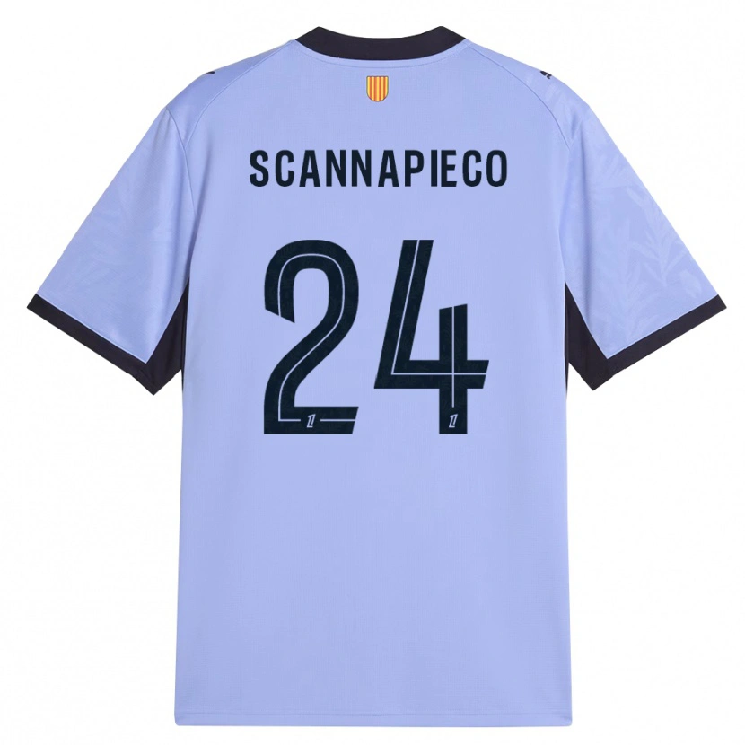 Danxen Dětské Dona Scannapieco #24 Levandulová Černá Třetí Hráčské Dresy 2026/27 Dres