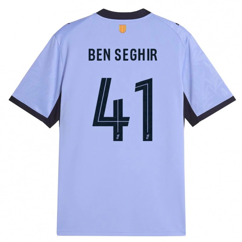 Danxen Dětské Salim Ben Seghir #41 Levandulová Černá Třetí Hráčské Dresy 2026/27 Dres