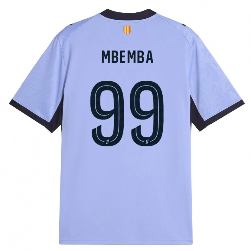 Danxen Dětské Chancel Mbemba #99 Levandulová Černá Třetí Hráčské Dresy 2026/27 Dres